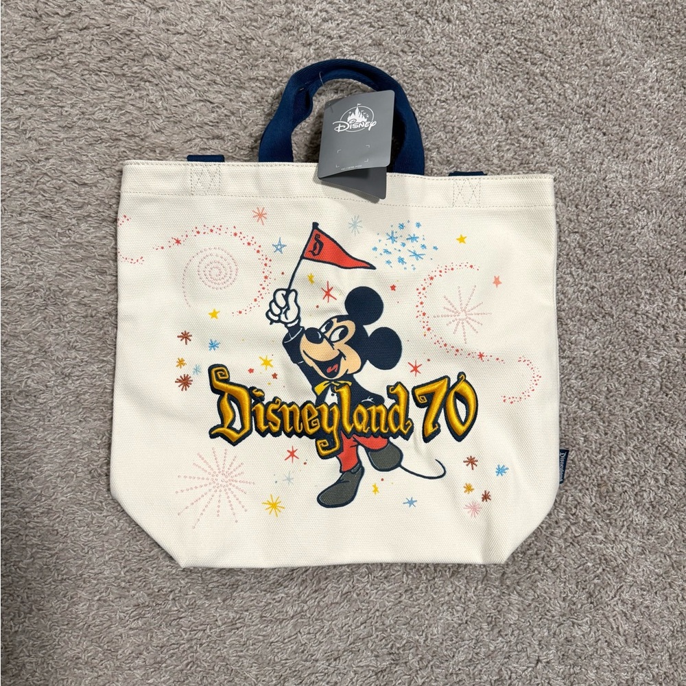 Disney Disneyland 70th Anniversary Canvas Tote